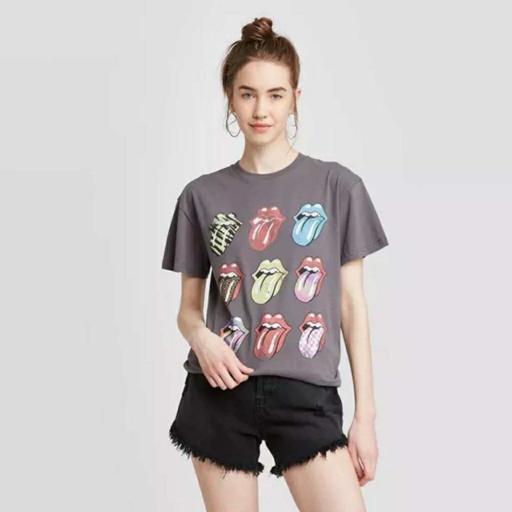 Women's Rolling Stones Boyfriend GraphicT-Shirt - Picture 6 of 7